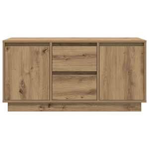TV skříňka s LED osvětlením dub artisan 100x41x50 cm - obrázek 7