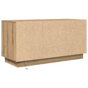 TV skříňka s LED osvětlením dub artisan 100x41x50 cm - obrázek 9