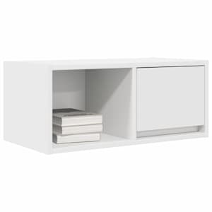 TV skříňka bílá 60x31x25,5 cm kompozitní dřevo - obrázek 4