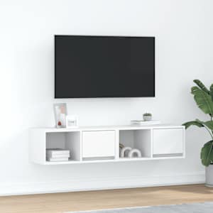TV omarica 2 kosa bela 60x31x25,5 cm inženirski les