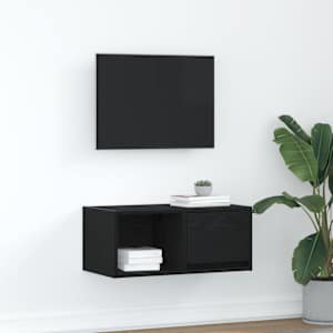 TV skříňka Černý dub 60x31x25,5 cm Dřevěná konstrukce - obrázek 1