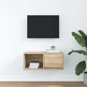 TV skříňka dub sonoma 60x31x25,5 cm kompozitní dřevo - obrázek 3
