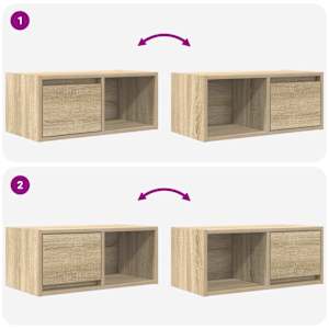 TV skříňka dub sonoma 60x31x25,5 cm kompozitní dřevo - obrázek 9