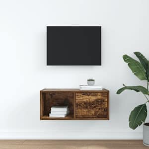 TV skříňka kouřový dub 60x31x25,5 cm kompozitní dřevo - obrázek 3