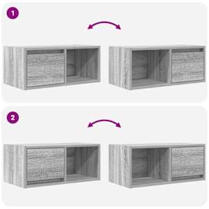 TV skříňka šedá sonoma 60x31x25,5 cm kompozitní dřevo - obrázek 10