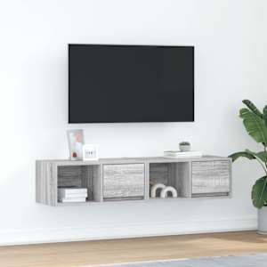 TV skříňka šedá sonoma 60x31x25,5 cm kompozitní dřevo - obrázek 1