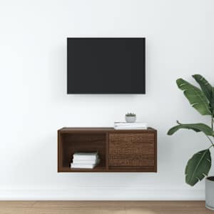 TV skříňka hnědý dub 60x31x25,5 cm kompozitní dřevo - obrázek 3
