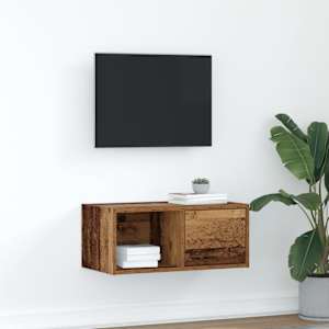 TV skříňka starého dřeva 60x31x25,5 cm kompozitní dřevo - obrázek 1