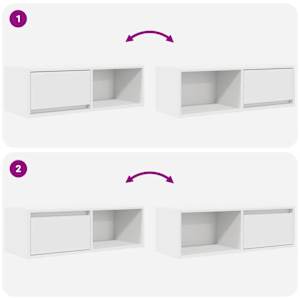 TV skříňka bílá 80x31x25,5 cm kompozitní dřevo - obrázek 9