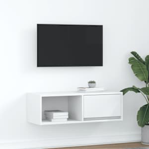 TV skříňka bílá 80x31x25,5 cm kompozitní dřevo - obrázek 1