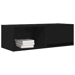 TV skříňka Černý dub 80x31x25,5 cm Dřevěná konstrukce - obrázek 4