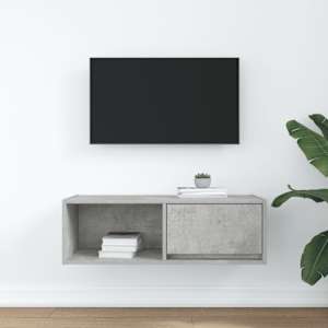 TV skříňka betonově šedá 80x31x25,5 cm kompozitní dřevo - obrázek 3