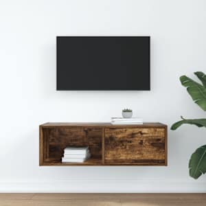 TV skříňka kouřový 80x31x25,5 cm kompozitní dřevo - obrázek 3