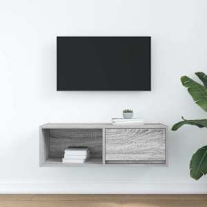 TV skříňka šedá sonoma 80x31x25,5 cm kompozitní dřevo - obrázek 3