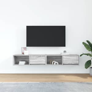 TV skříňka šedá sonoma 80x31x25,5 cm kompozitní dřevo - obrázek 3