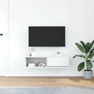 TV skříňka bílá 100x31x25,5 cm kompozitní dřevo - obrázek 3