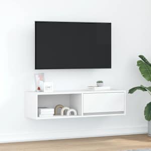 TV skříňka bílá 100x31x25,5 cm kompozitní dřevo - obrázek 1