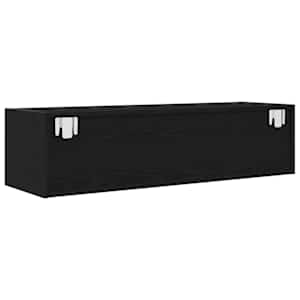 TV skříňka Černý dub 100x31x25,5 cm Dřevěná konstrukce - obrázek 8