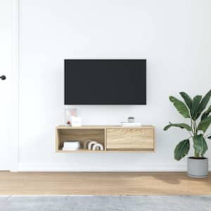 TV skříňka dub sonoma 100x31x25,5 cm kompozitní dřevo - obrázek 3