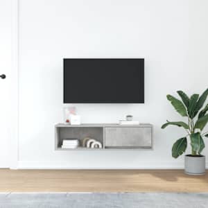 TV skříňka betonově šedá 100x31x25,5 cm kompozitní dřevo - obrázek 3