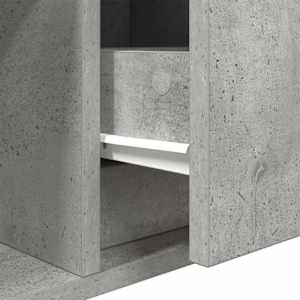 TV skříňka betonově šedá 100x31x25,5 cm kompozitní dřevo - obrázek 12