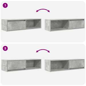 TV skříňka betonově šedá 100x31x25,5 cm kompozitní dřevo - obrázek 9