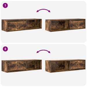 TV skříňka kouřový dub 100x31x25,5 cm kompozitní dřevo - obrázek 9