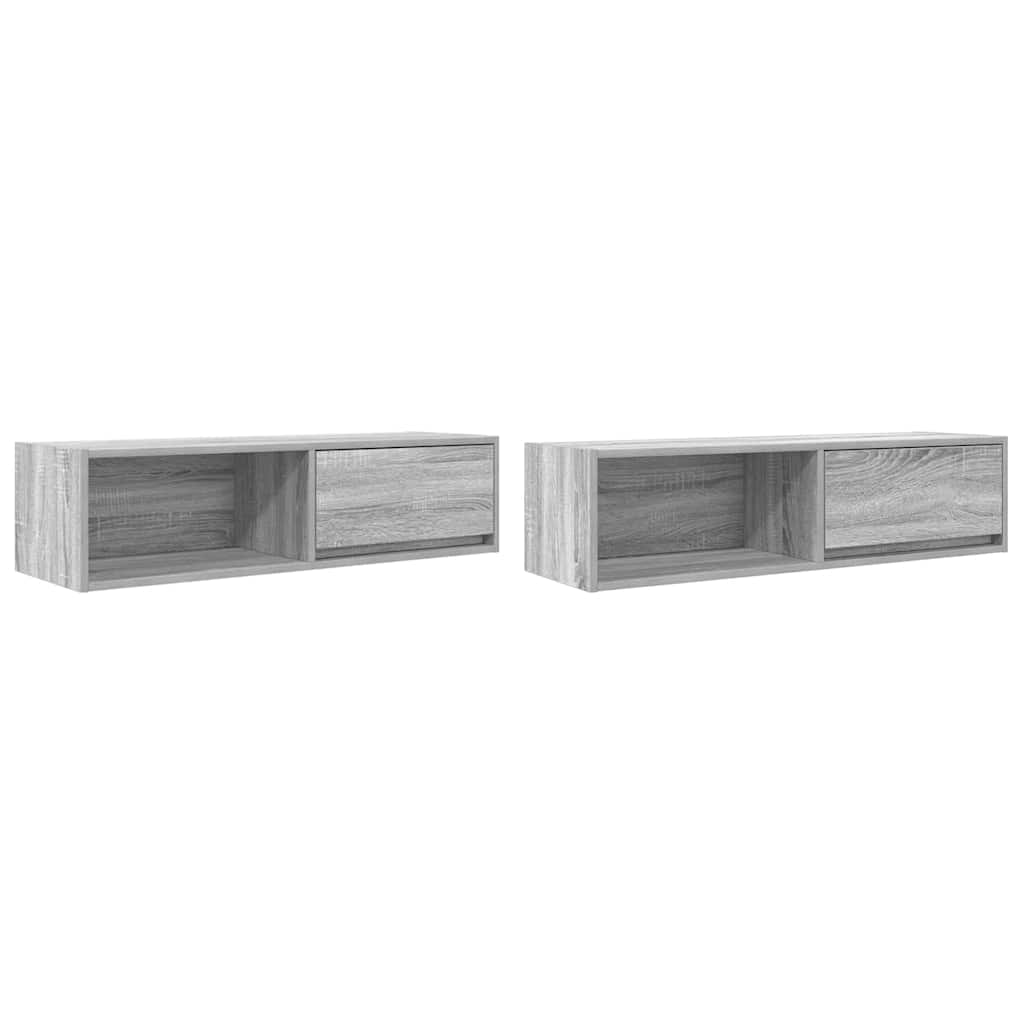 vidaXL TV skrinky 2 ks Grey Sonoma 100x31x25,5 cm Engineered Wood