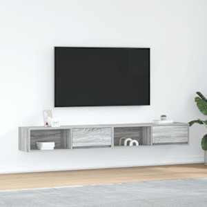 TV omarica 2 kosa siva sonoma 100x31x25,5 cm inženirski les