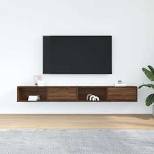 vidaXL TV Cabinets 2 pcs Brown Oak 100x31x25.5 cm Engineered Wood