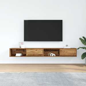 TV skříňky 2 ks Staré dřevo 100x31x25,5 cm Dřevěné konstrukce - obrázek 3
