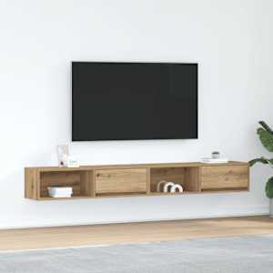TV skříňky 2 ks Dub Artisan 100x31x25,5 cm Dřevěné konstrukce - obrázek 1