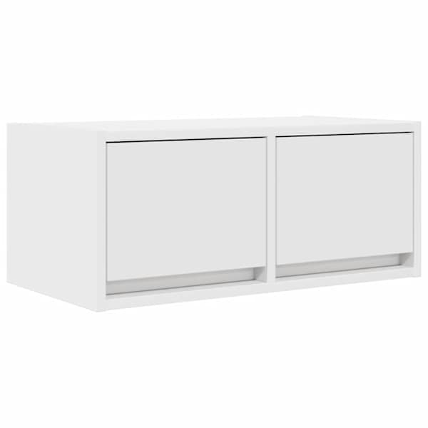 vidaXL telerikapp valge 60x31x25,5 cm tehispuit