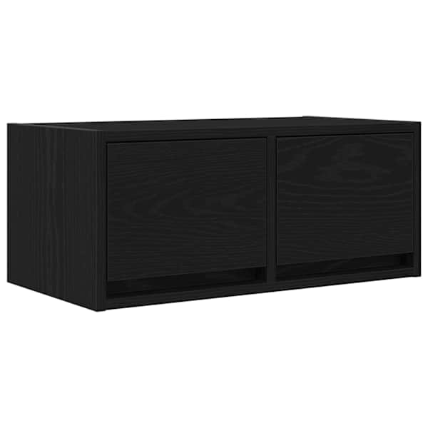 vidaXL telerikapp, must tamm, 60x31x25,5 cm, tehispuit