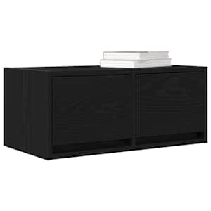 TV skříňka Černý dub 60x31x25,5 cm Dřevěná konstrukce - obrázek 4