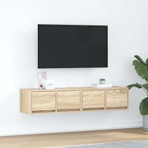 TV omarica 2 kosa sonoma hrast 60x31x25,5 cm inženirski les