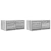 vidaXL telerikapid 2 tk, hall sonoma, 60x31x25,5 cm, tehispuit