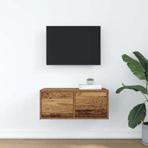 TV skříňka starého dřeva 60x31x25,5 cm kompozitní dřevo - obrázek 3