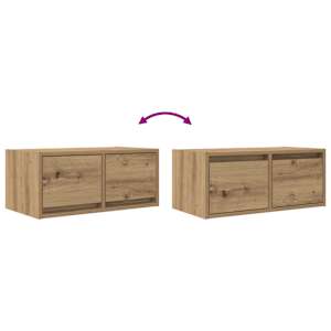 TV skříňka dub artisan 60x31x25,5 cm kompozitní dřevo - obrázek 9