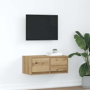 TV skříňka dub artisan 60x31x25,5 cm kompozitní dřevo - obrázek 1