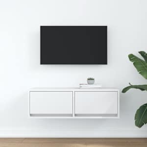 TV skříňka bílá 80x31x25,5 cm kompozitní dřevo - obrázek 3