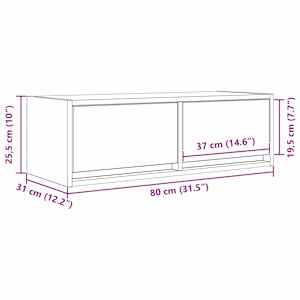 TV skříňka bílá 80x31x25,5 cm kompozitní dřevo - obrázek 14