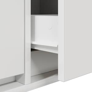 TV skříňky 2 ks Bílá 80x31x25,5 cm Dřevěná konstrukce - obrázek 13