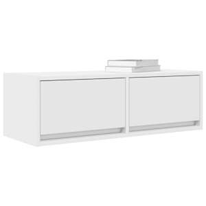 TV skříňky 2 ks Bílá 80x31x25,5 cm Dřevěná konstrukce - obrázek 4