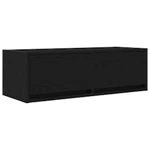TV skříňka Černý dub 80x31x25,5 cm Dřevěná konstrukce - obrázek 2