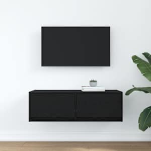 TV skříňka Černý dub 80x31x25,5 cm Dřevěná konstrukce - obrázek 3