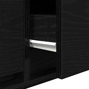 TV skříňka Černý dub 80x31x25,5 cm Dřevěná konstrukce - obrázek 12