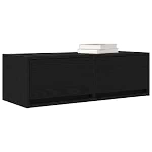 TV skříňka Černý dub 80x31x25,5 cm Dřevěná konstrukce - obrázek 4
