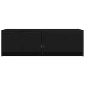 TV skříňka Černý dub 80x31x25,5 cm Dřevěná konstrukce - obrázek 6