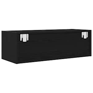 TV skříňka Černý dub 80x31x25,5 cm Dřevěná konstrukce - obrázek 8